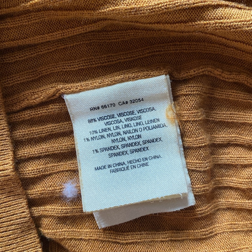 Meadow Rue Mustard Ribbed Tank Top - Picture 6 of 10